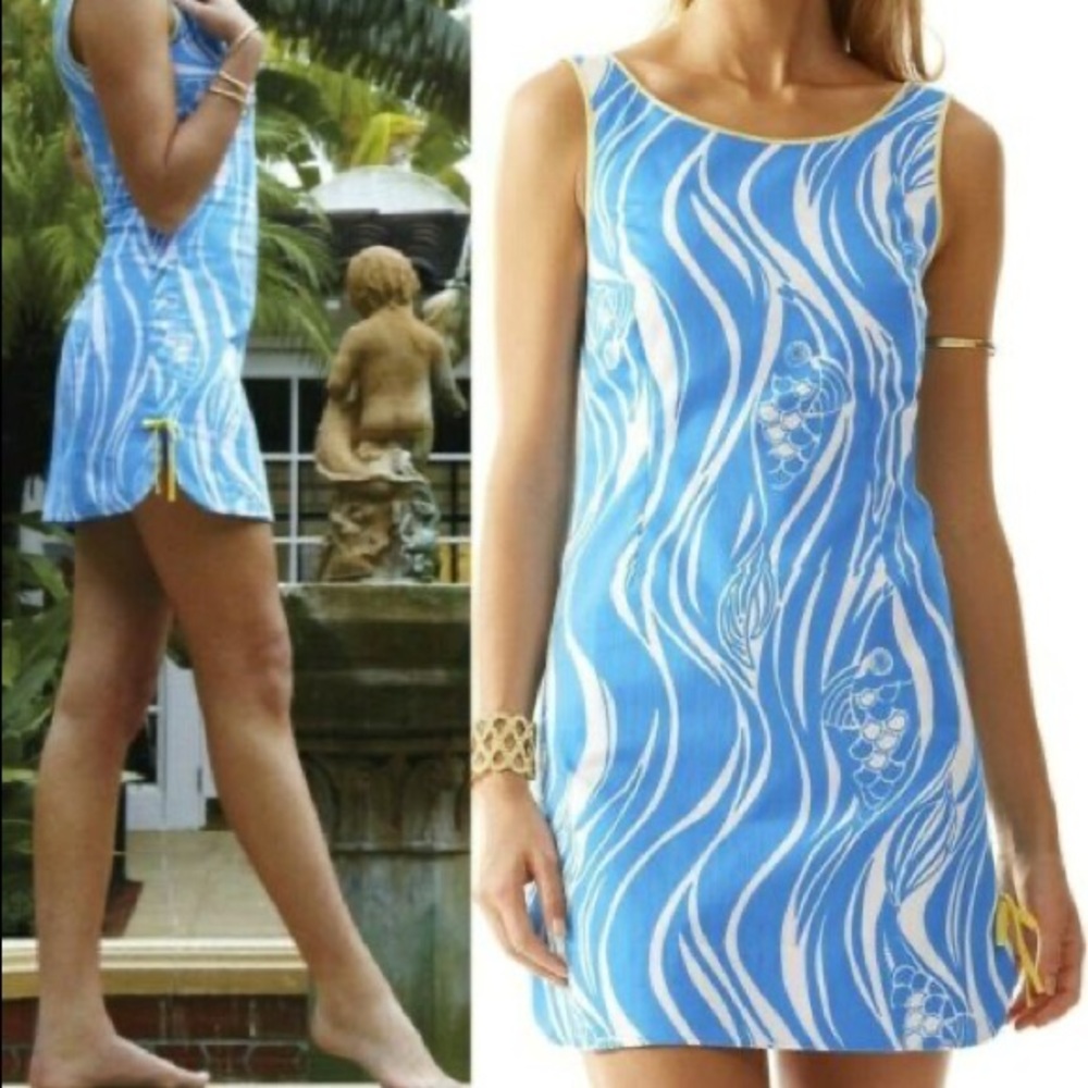 Lilly Pulitzer Resort White JOE FISH Dress 6